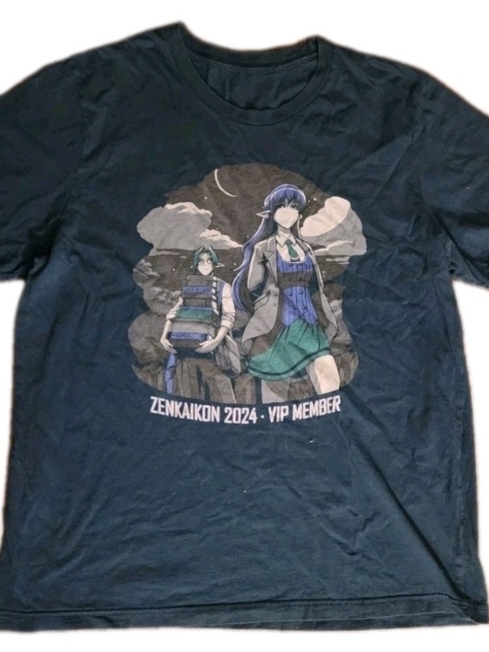 Anime - Zenkaikon 2024 VIP Member Graphic Tee - Blue/Green